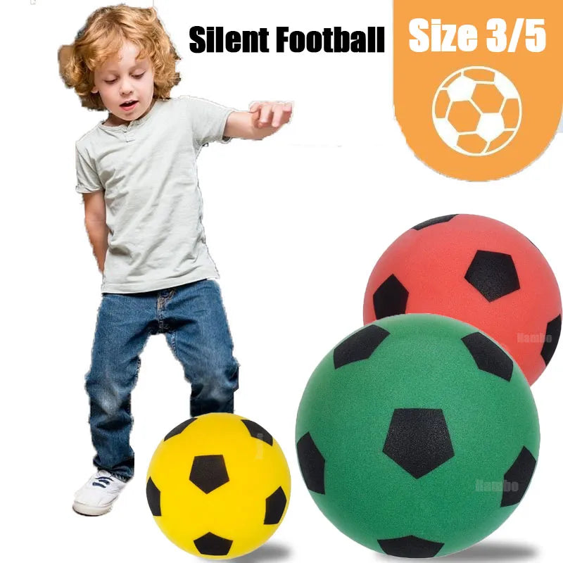Bola de Basquete macio silencioso com salto de ar, bola mudo saltando, brinquedo esportivo de espuma, tamanho 3 5 7, 24cm